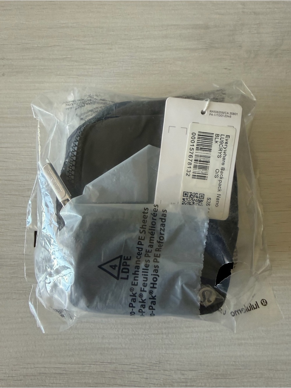Lululemon Everywhere Backpack Nano Black NWT